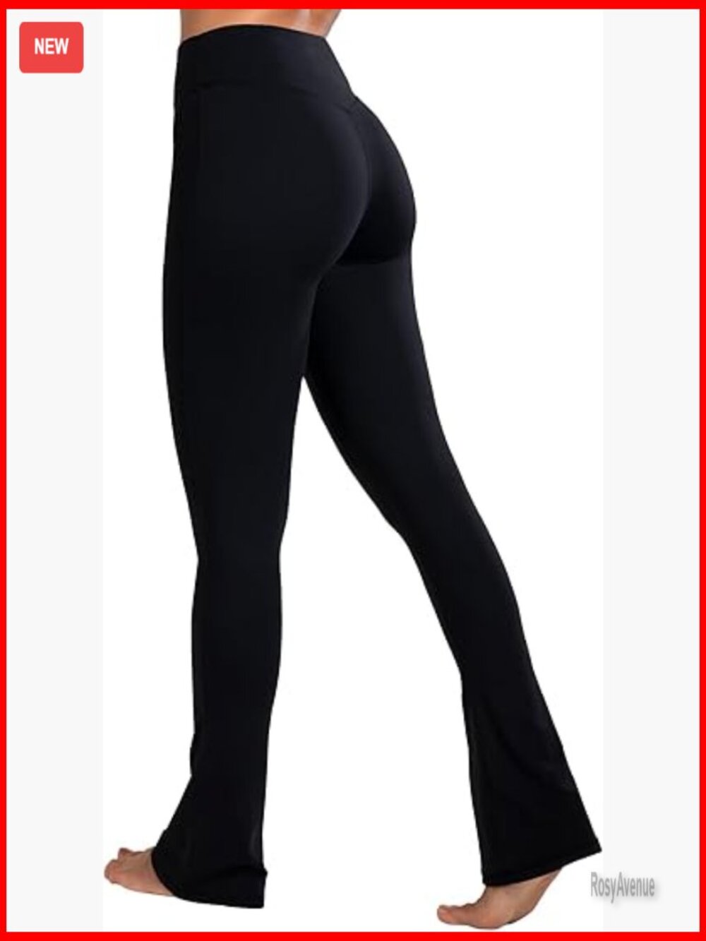 High Waist Mini Flared Leggings Tummy Control Yoga Pants